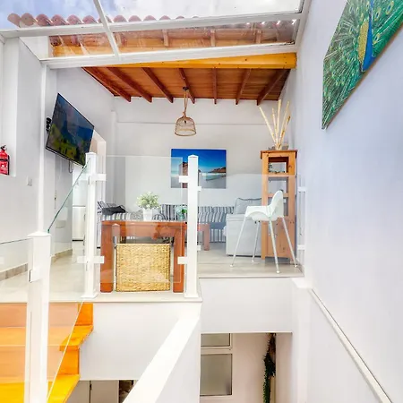 Big Terraced House, 100M To The Beach, With Bbq And Sea View Guincho (Tenerife) Exterior foto